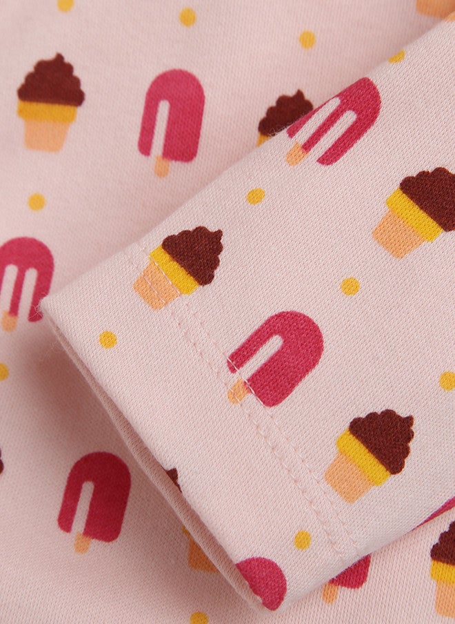 Bontots Infant Girls Printed Organic Cotton Jhabla - Image 4